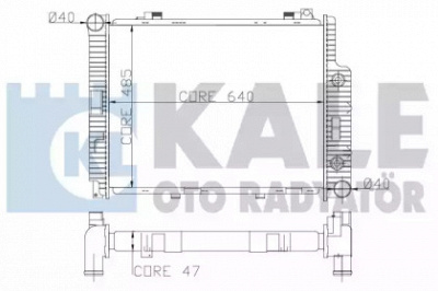 KALE OTO RADYATOR 361600 -  Радиатор, охлаждение двигателя